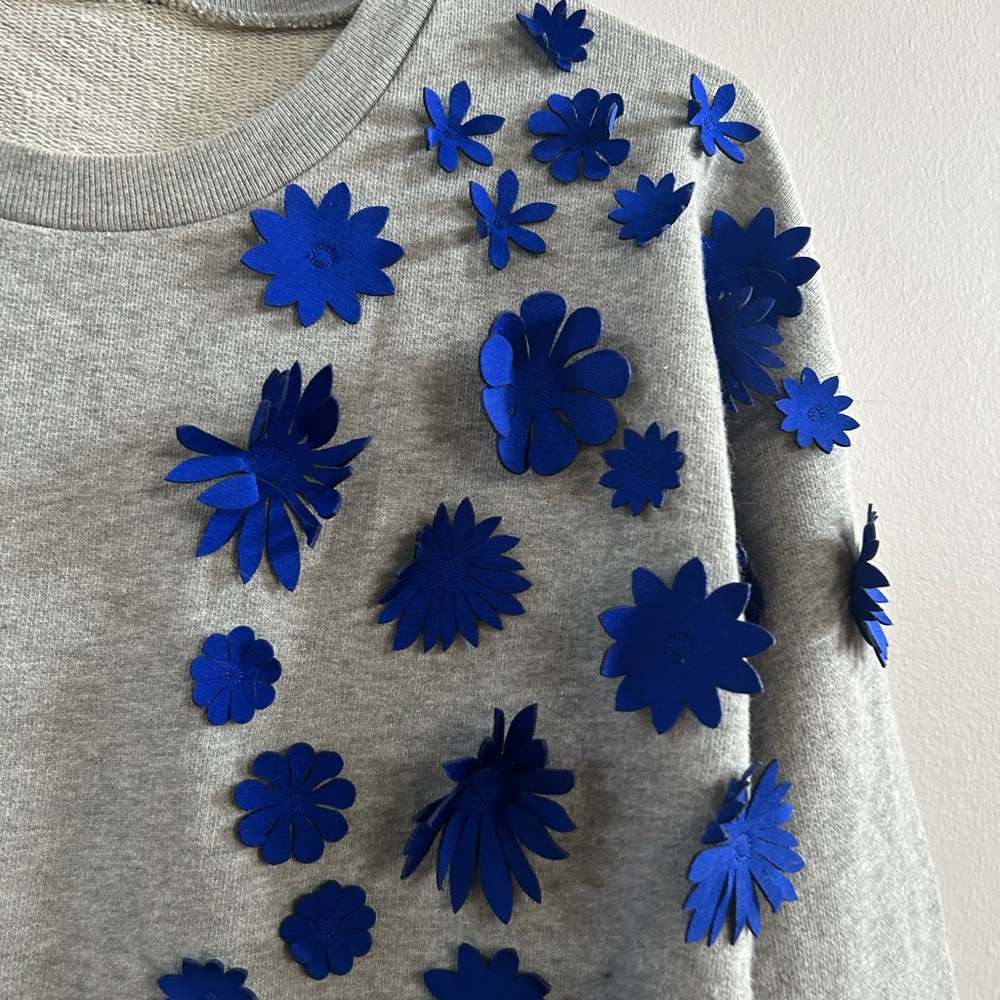 J.crew‎ cotton floral sweatshirt - Picture 2 of 5